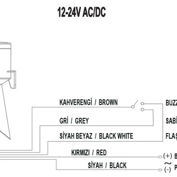 Elektronische Wandsirene 12-24V AC/DC SNT-B711/B712 MUCCO