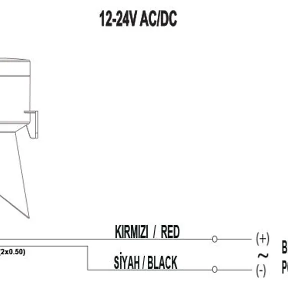 Elektronische Wandsirene 12-24V AC/DC SNT-B711/B712 MUCCO