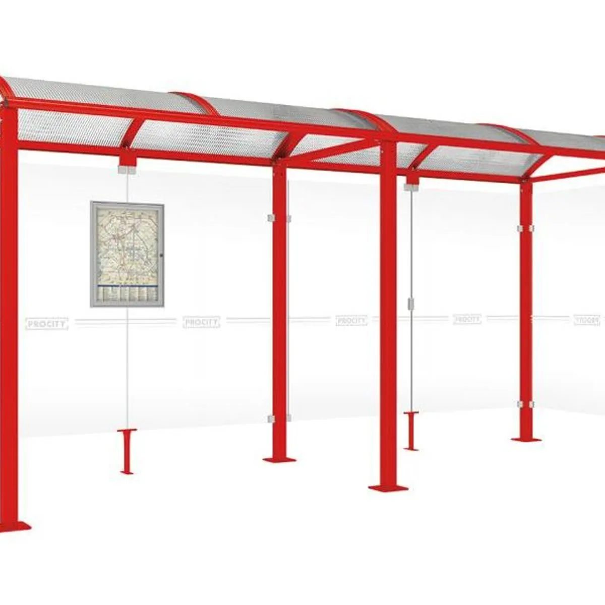 Abri bus VOUTE - 1 Bardage latéral -
