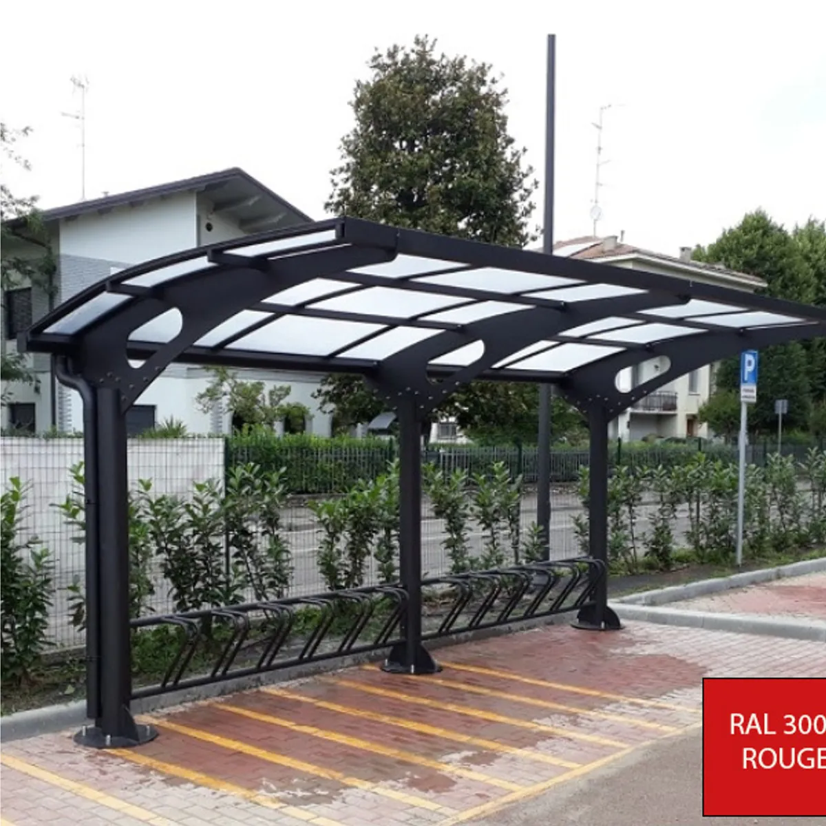 Abri véloLARUS 1 coté