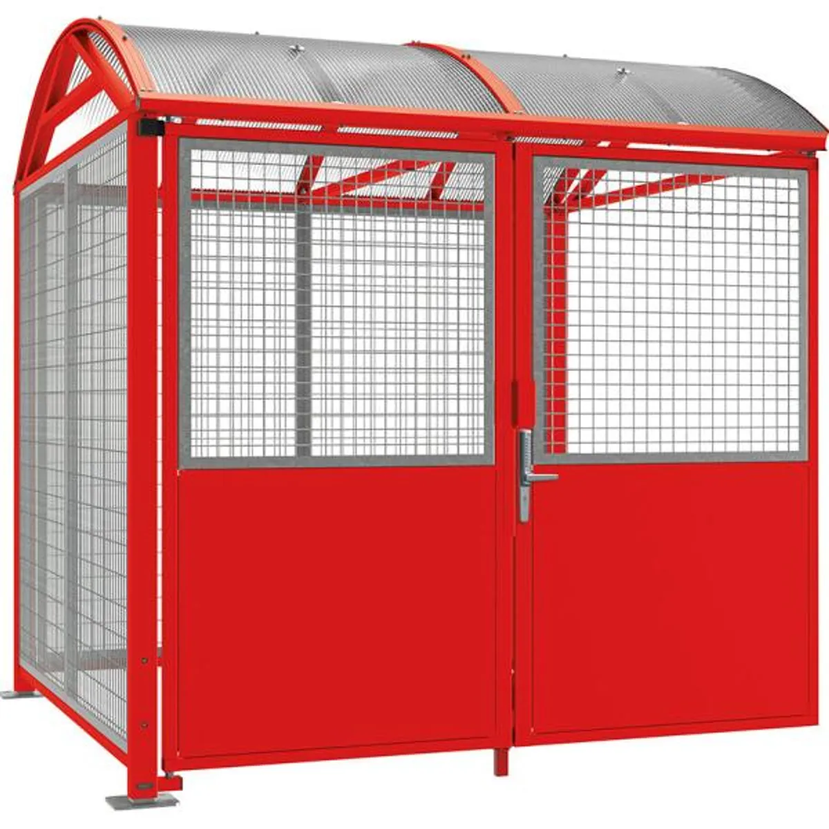 Abri voûte sécurisé - digicode - grille galva