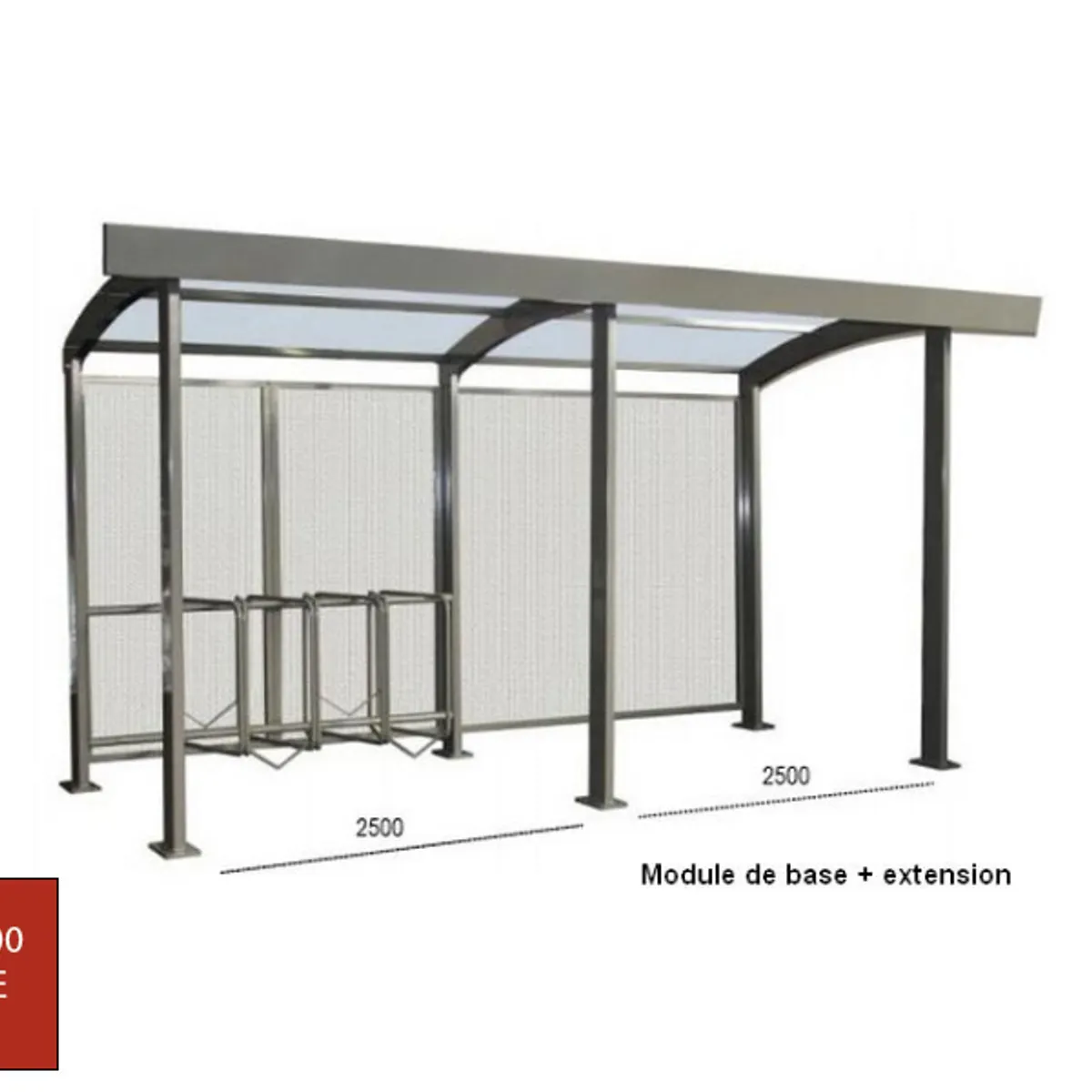 Abri vélos Moderna - 4/5 pl -