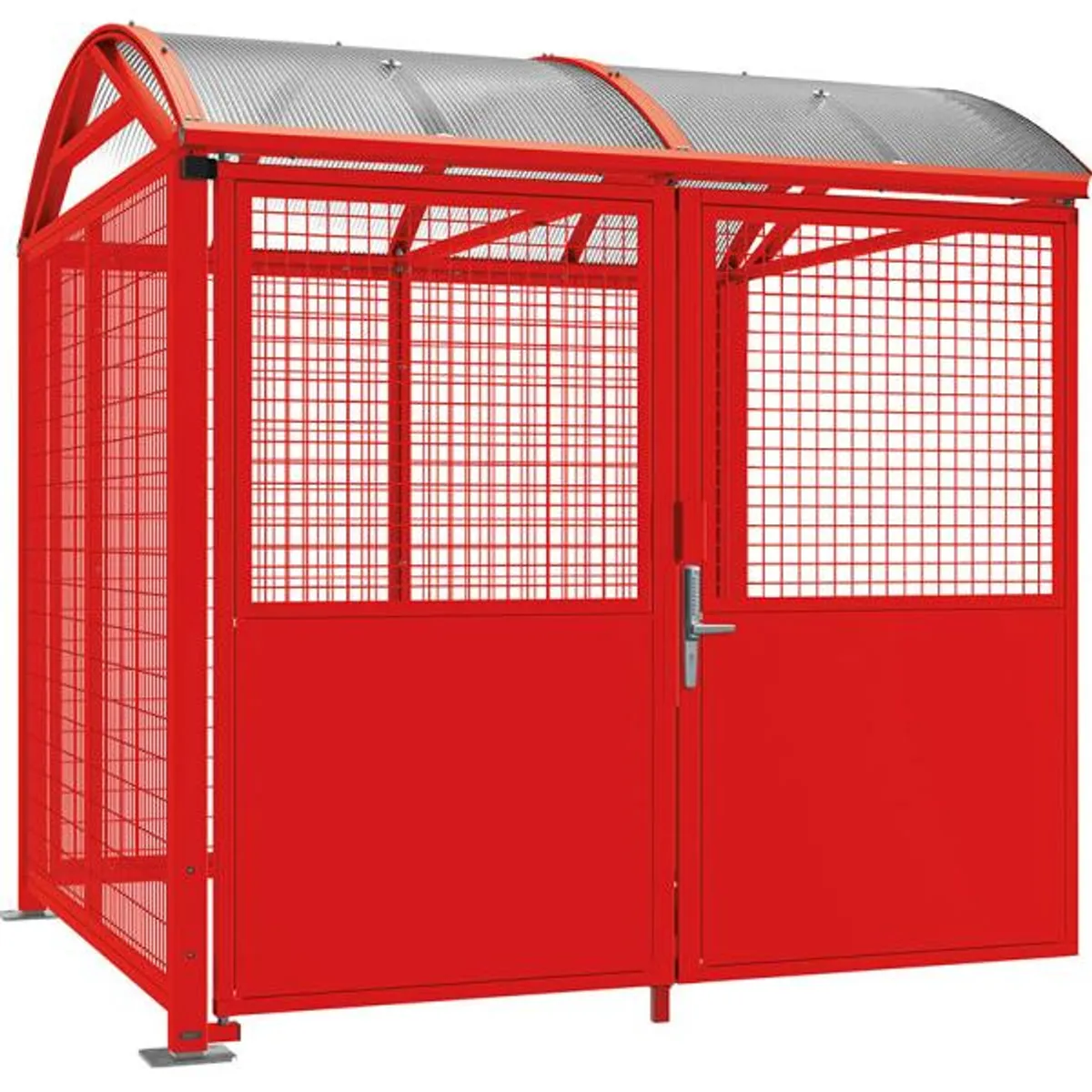 Abri voûte sécurisé - digicode - grille peinte