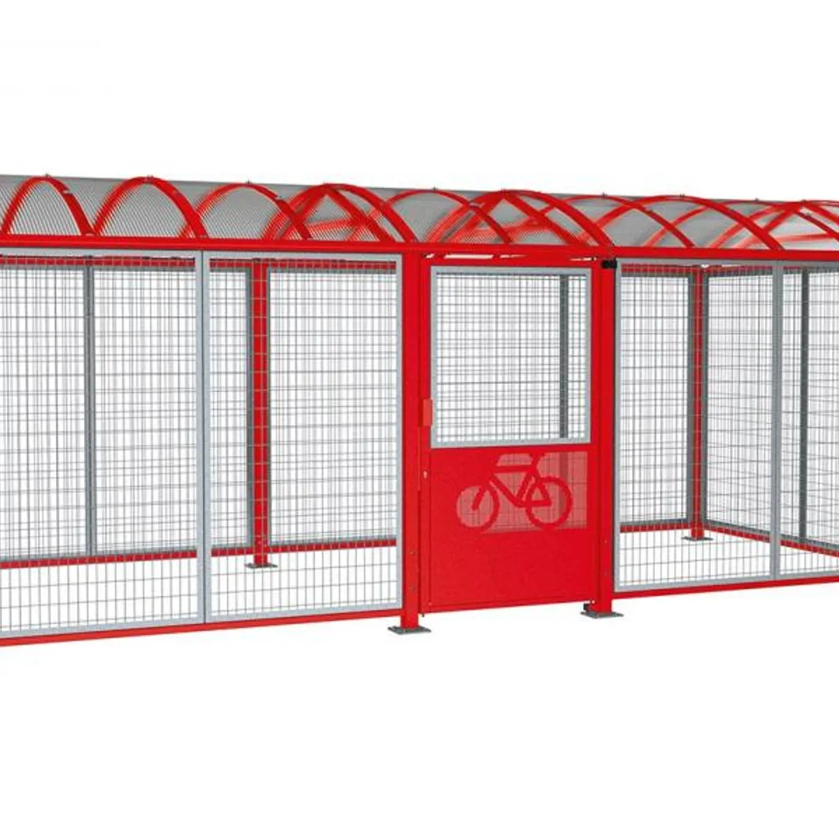 Abri-Vélo sécurisé XXL - grille galva