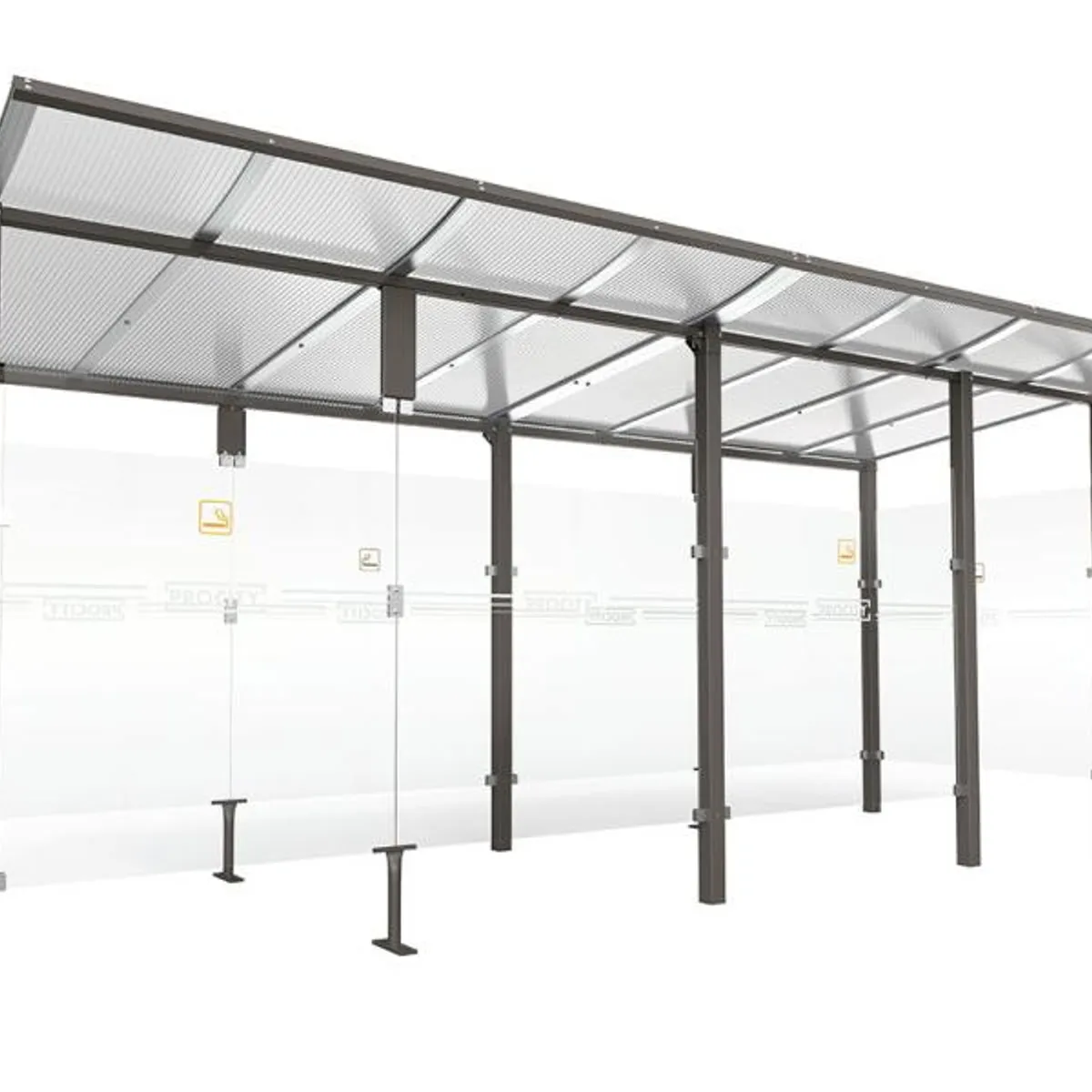 Abri fumeurs MODULO - bardage de retour