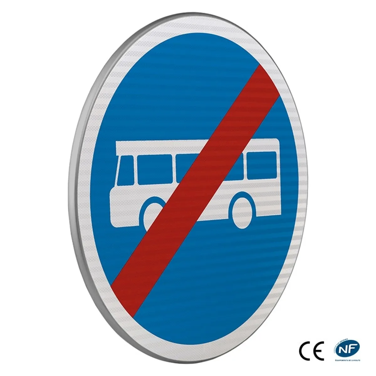 B45a Fin de voie réservée aux autobus- CL2