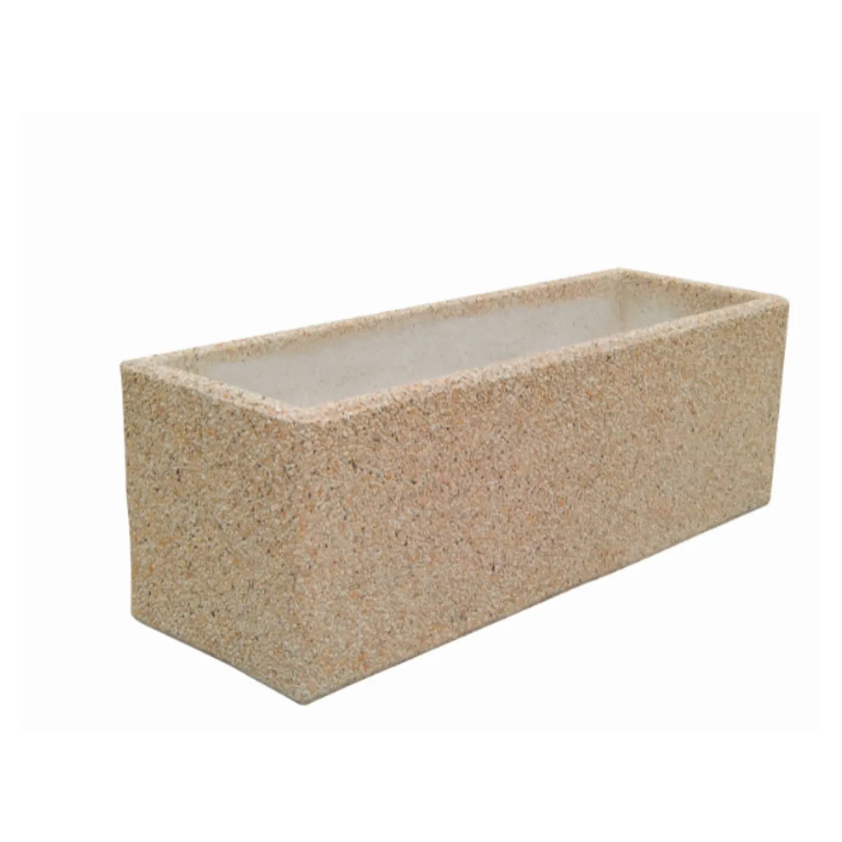 Jardinière béton rectangulaire