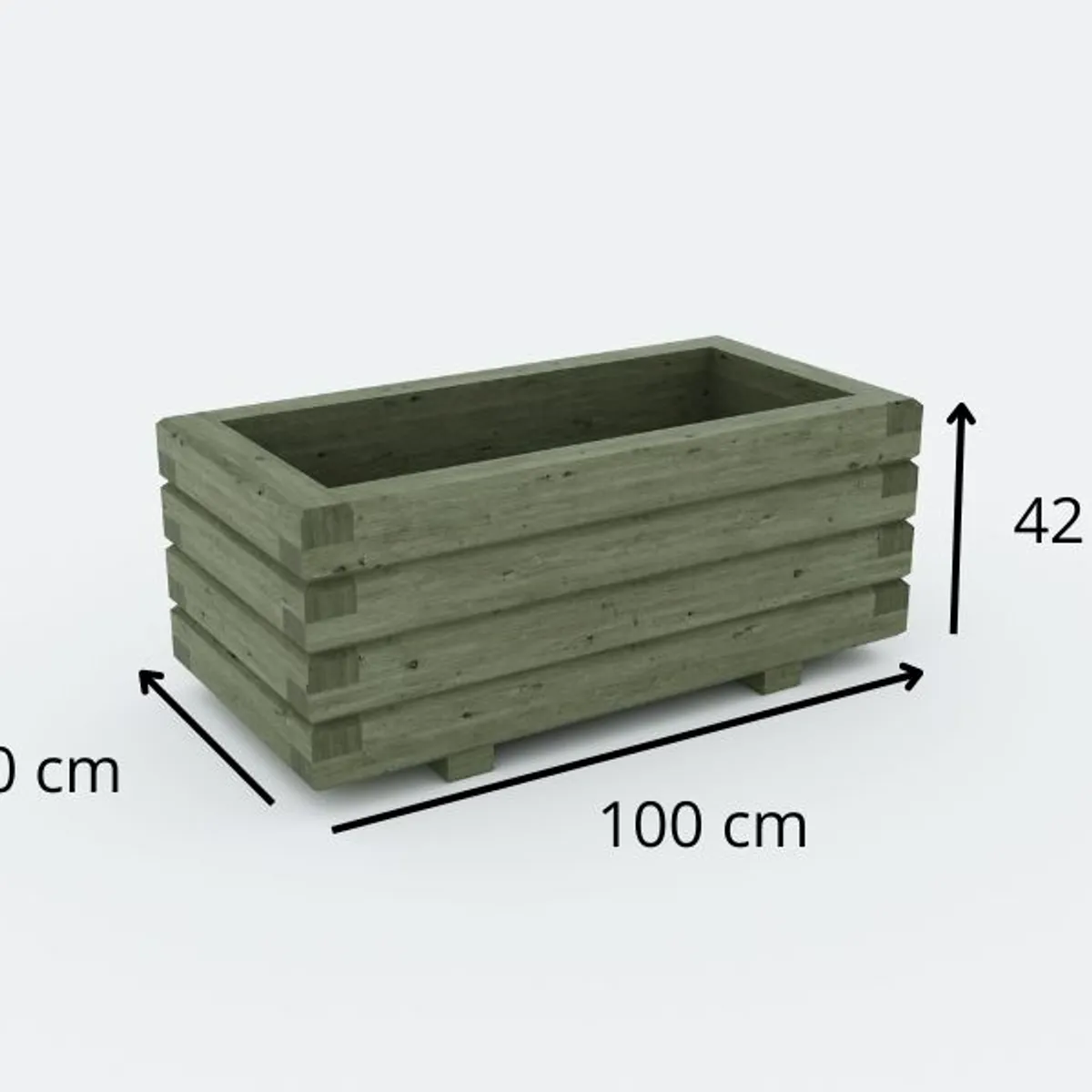 Jardinière CONCARNEAU rectangulaire -