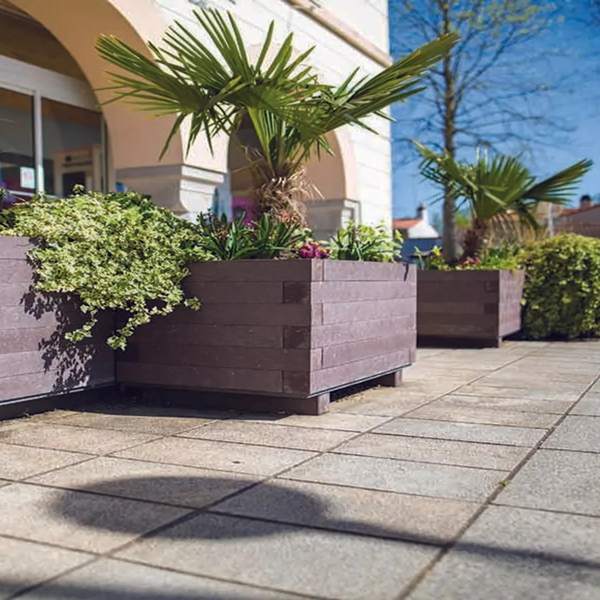 Jarinière CITY carrée- plastique recyclé