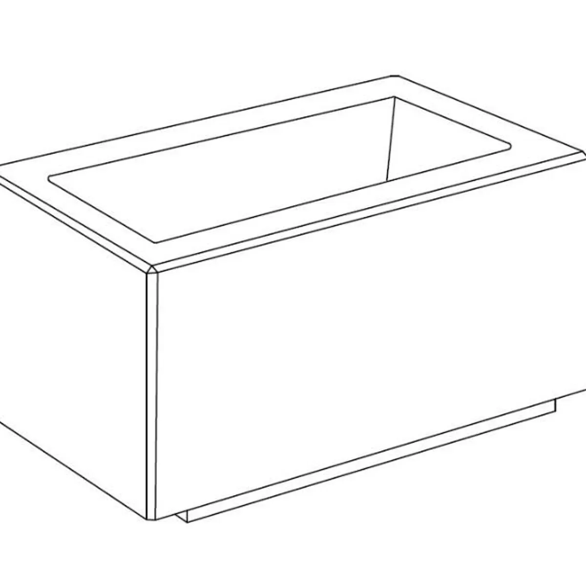 Jardinière béton DYNAMIC