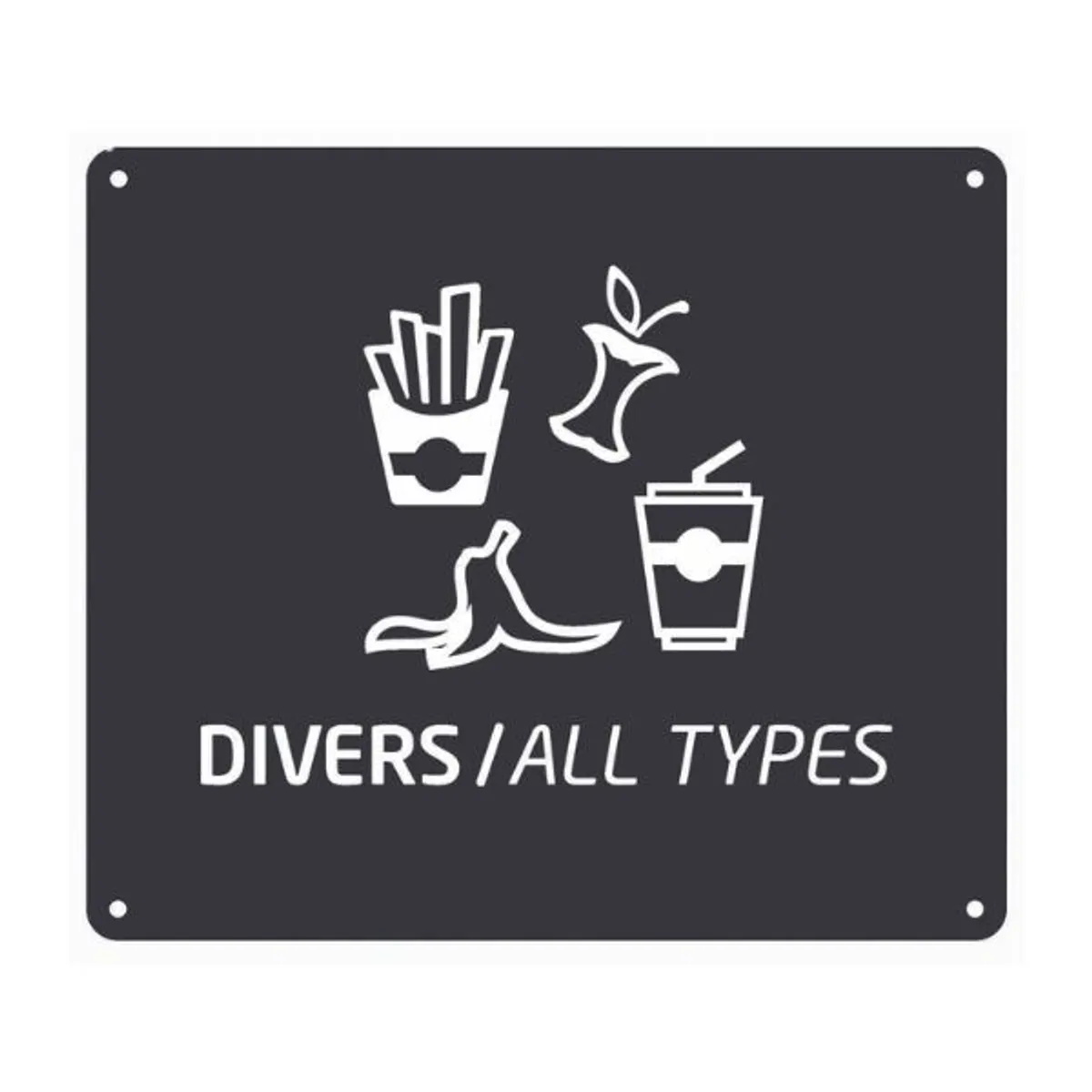 Plaque support Signalétique