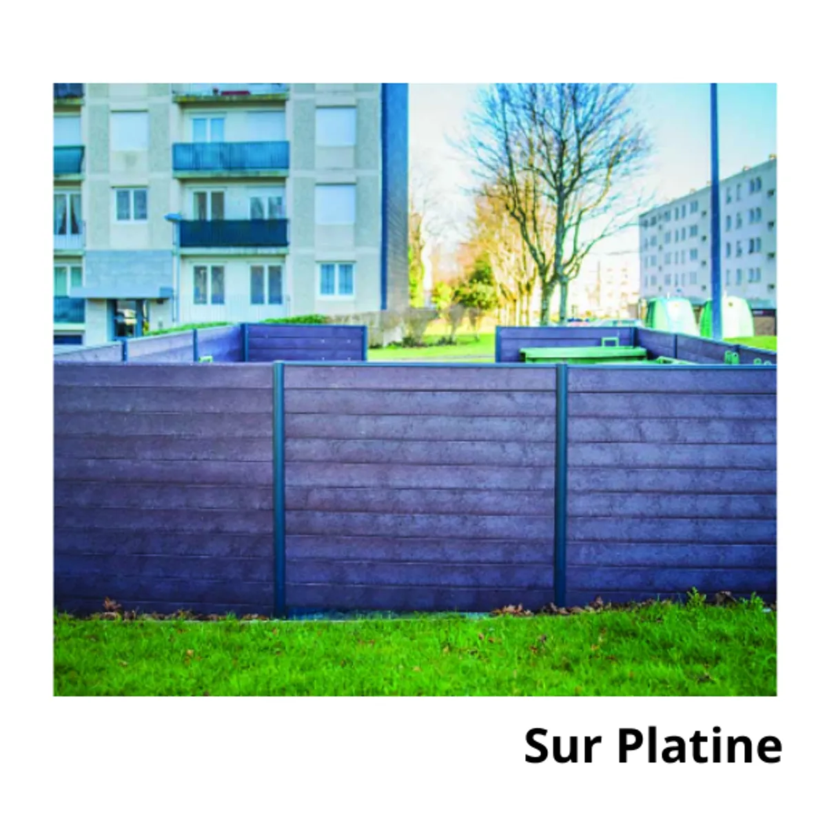 Cache-conteneurs Aluminium-Plast. recyclé-