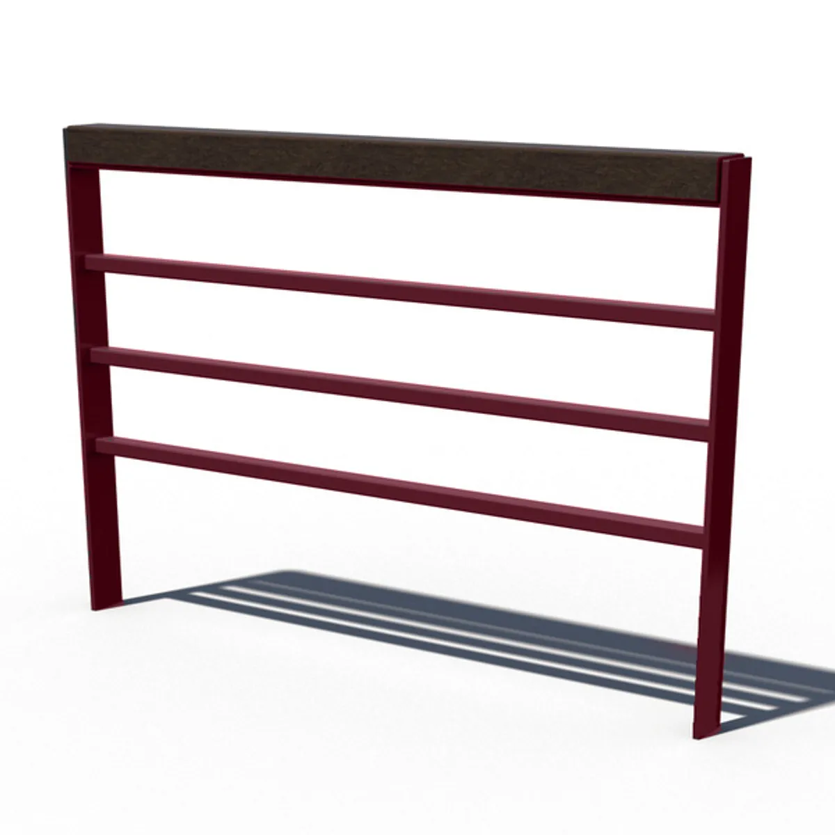 Barrière Rustik Déco Park - acier/Plastique recyclé -