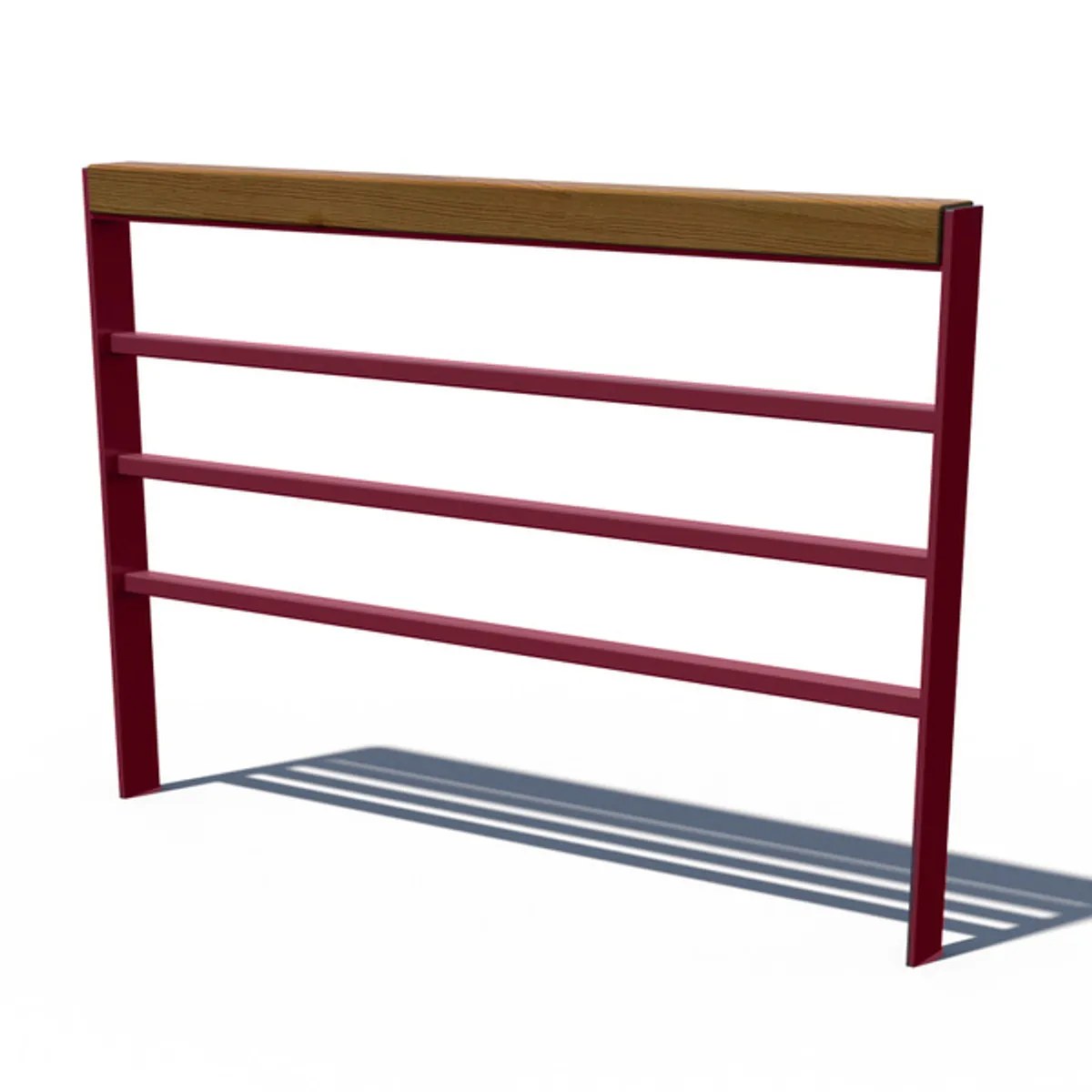 Barrière Rustik Déco Park - acier/Thermobois -