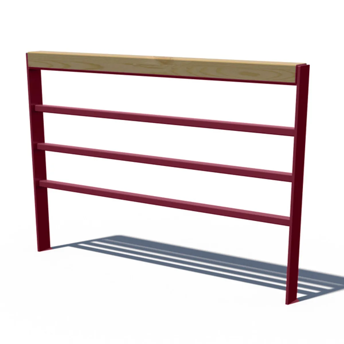 Barrière Rustik Déco Park- acier/pin -