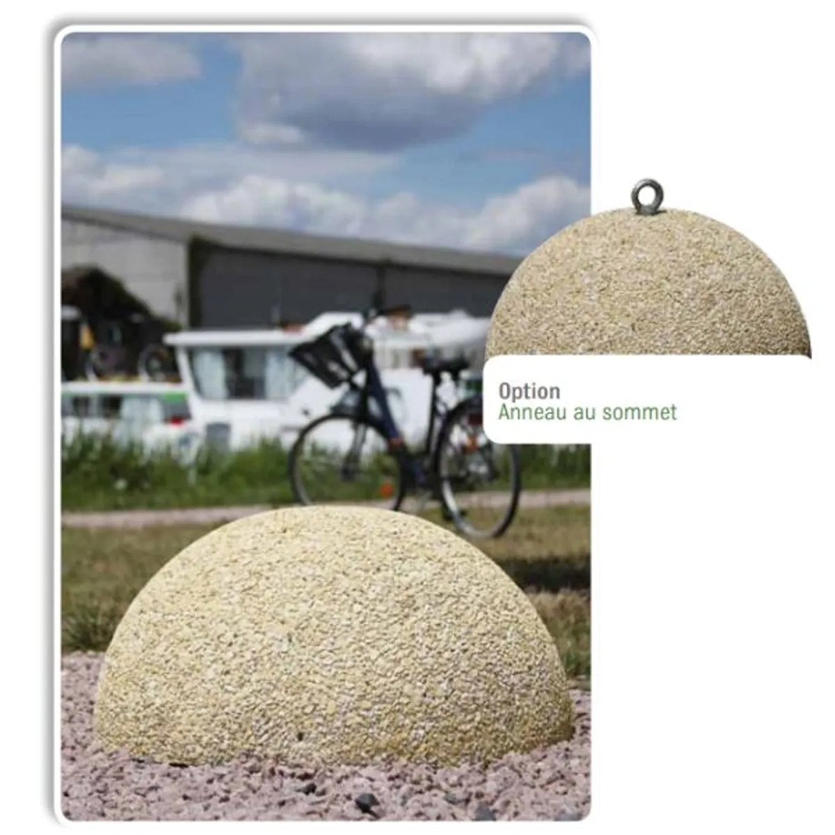 Borne béton demi-sphère ERA