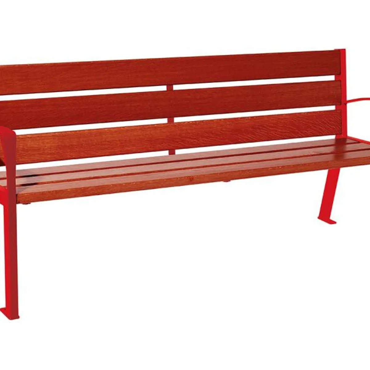 Banc SILAOS 1800mm - 6 lames - lasuré acajou