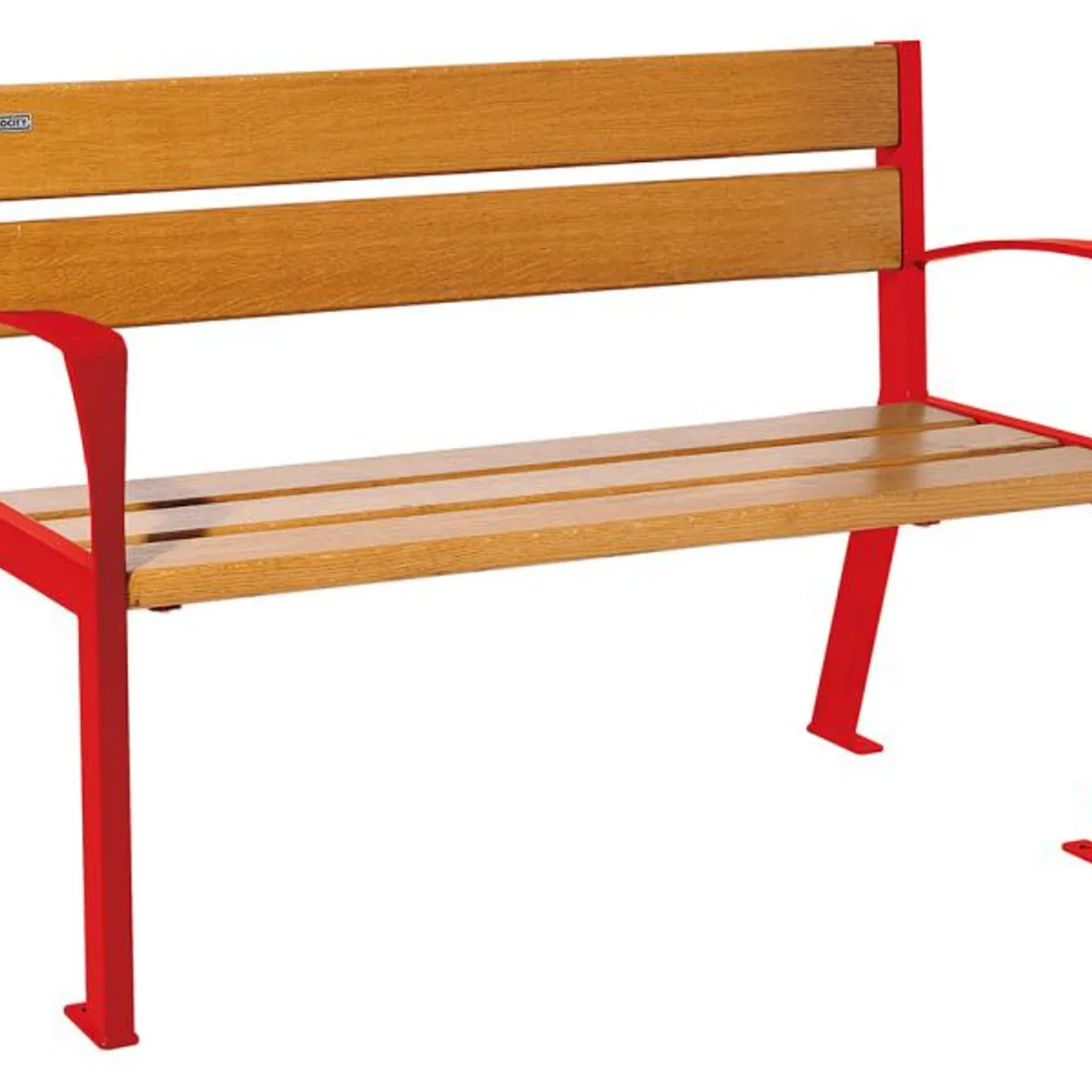 Banc SILAOS 1200mm - 5 lames - lasuré chêne clair