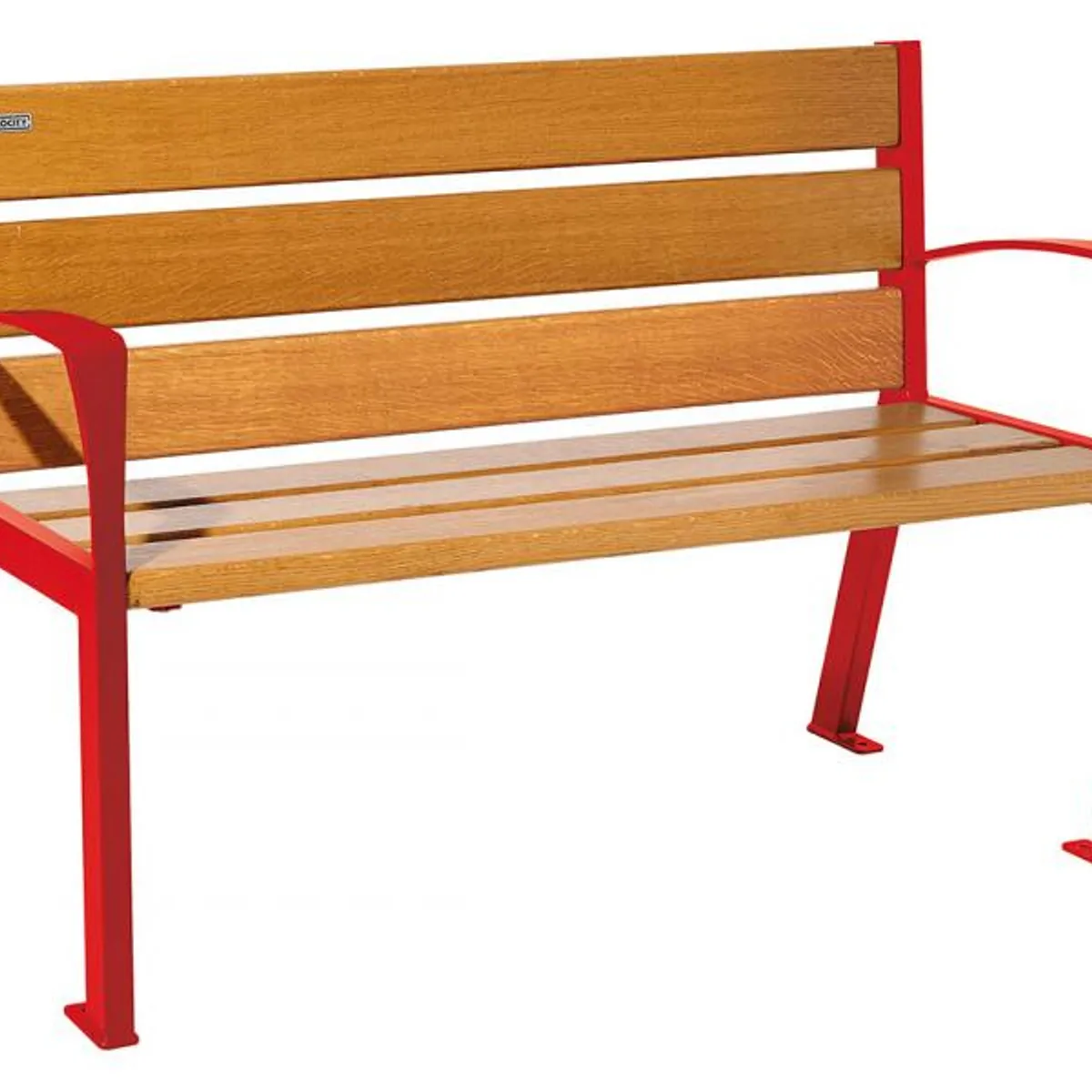 Banc SILAOS 1200mm - 6 lames - lasuré chêne clair