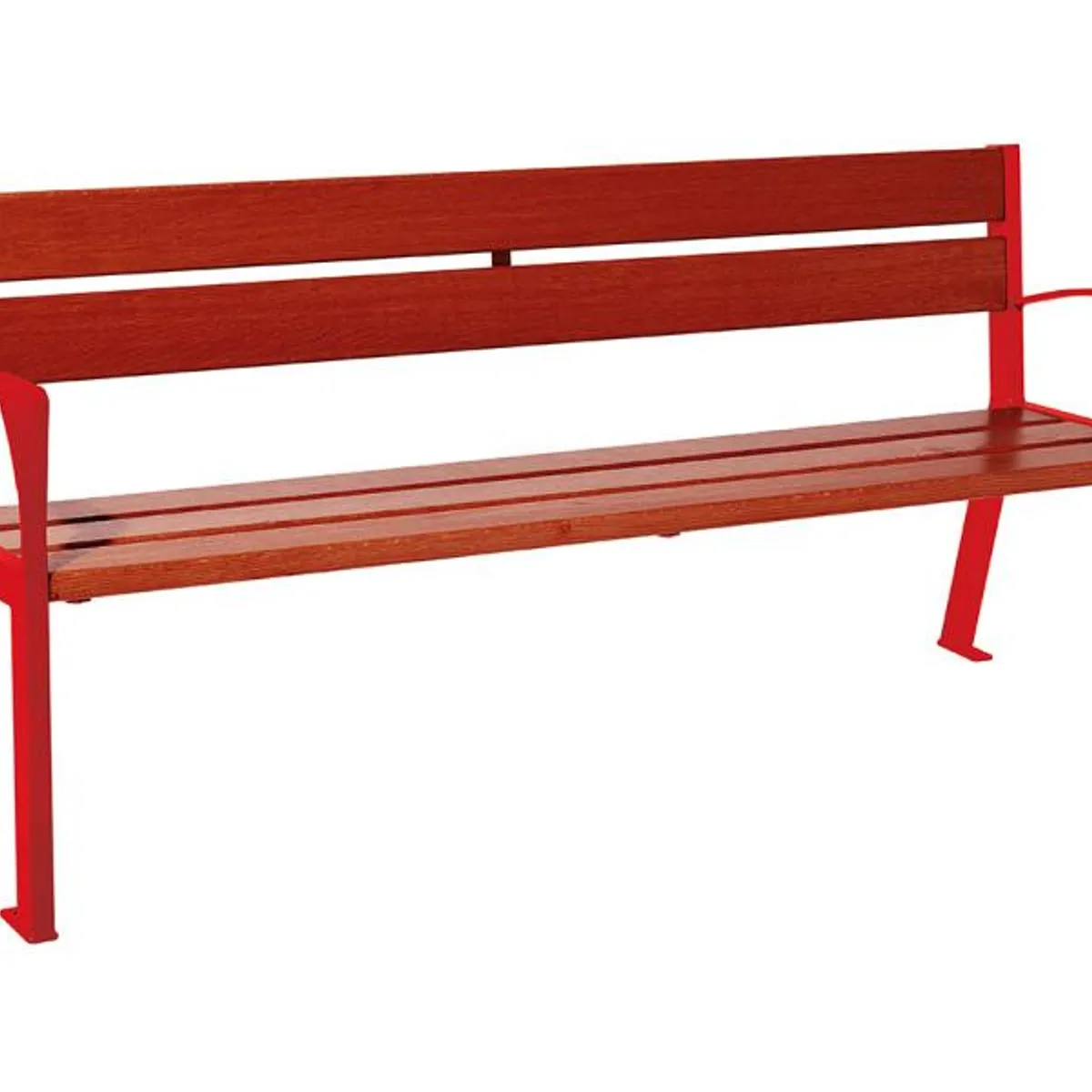 Banc SILAOS 1800mm - 5 lames - lasuré acajou