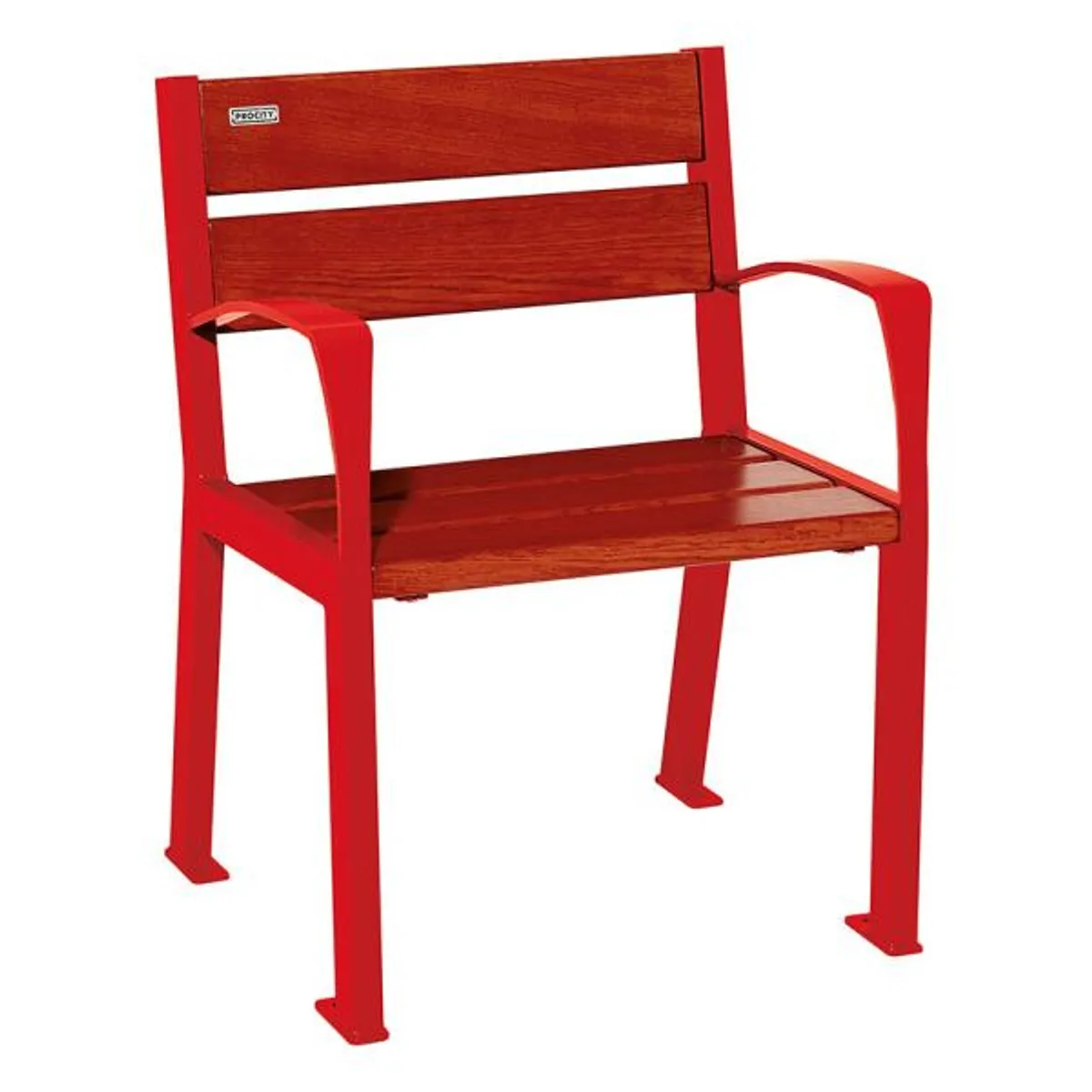 Fauteuil SILAOS - 5 lames - lasuré acajou -