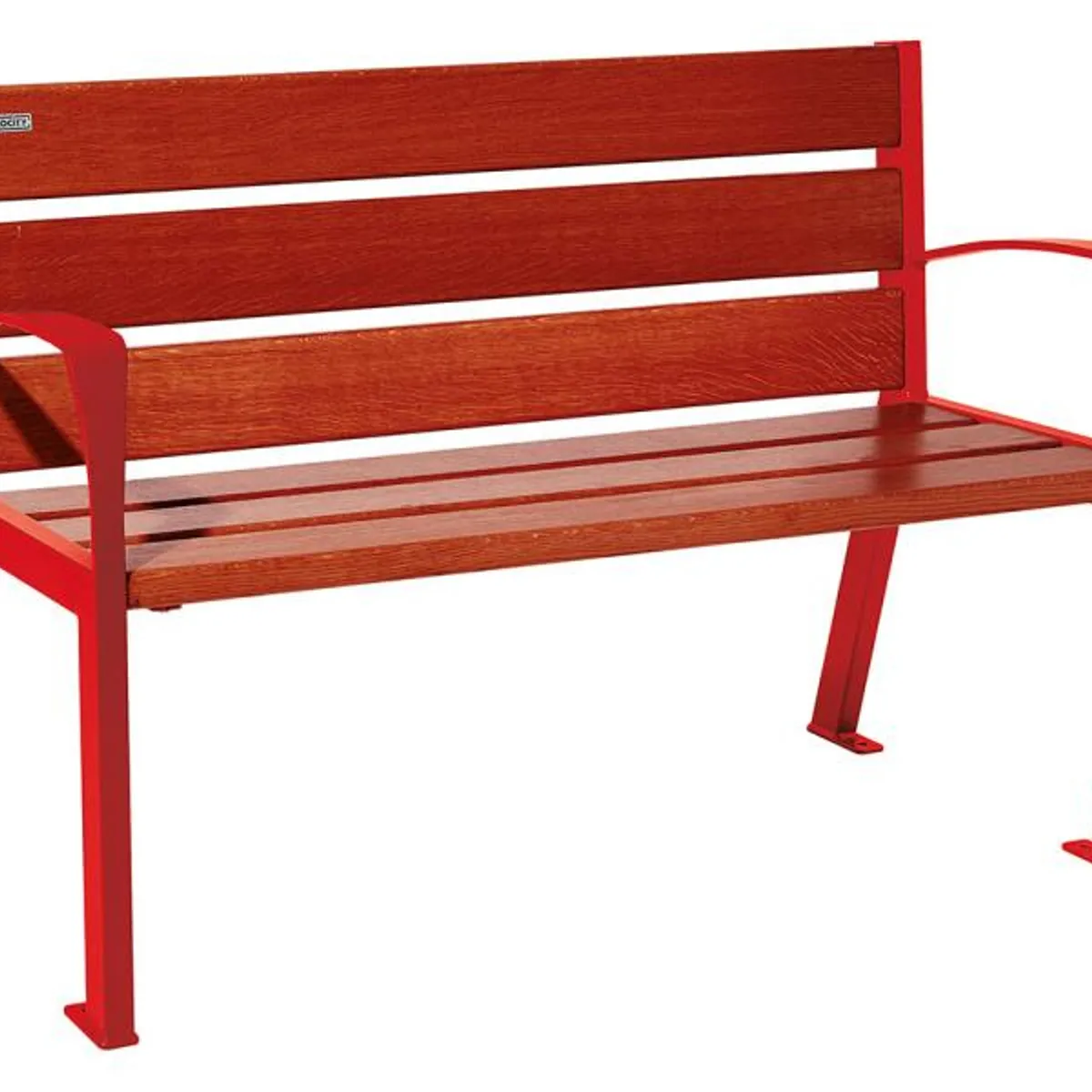 Banc SILAOS 1200mm - 6 lames - lasuré acajou