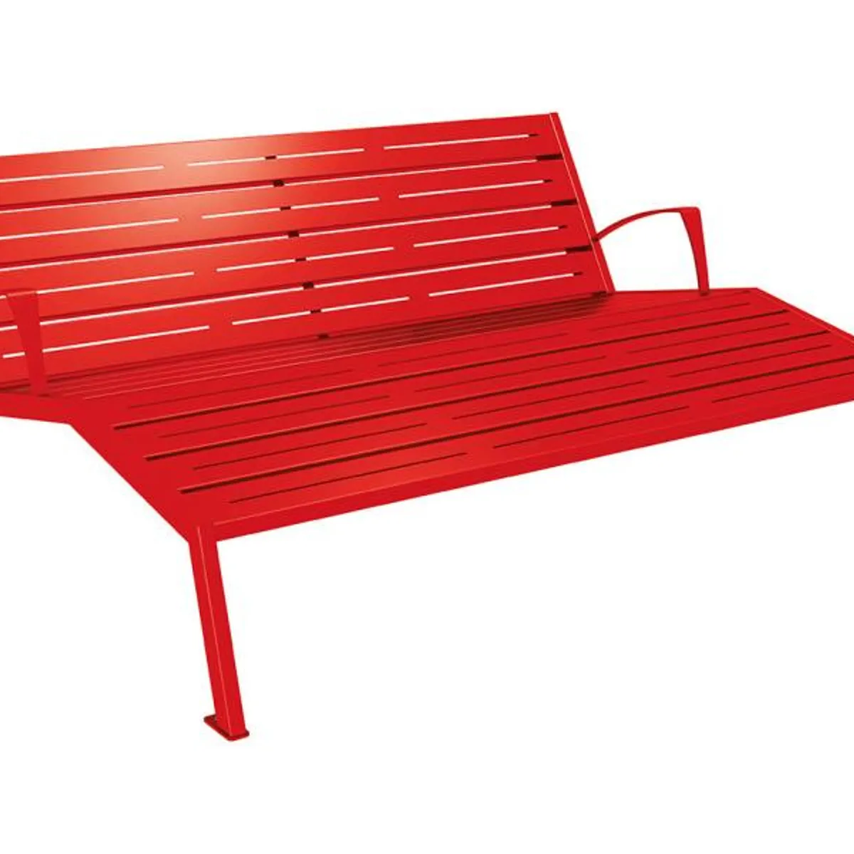 Chaise longue SILAOS Acier - 3 places