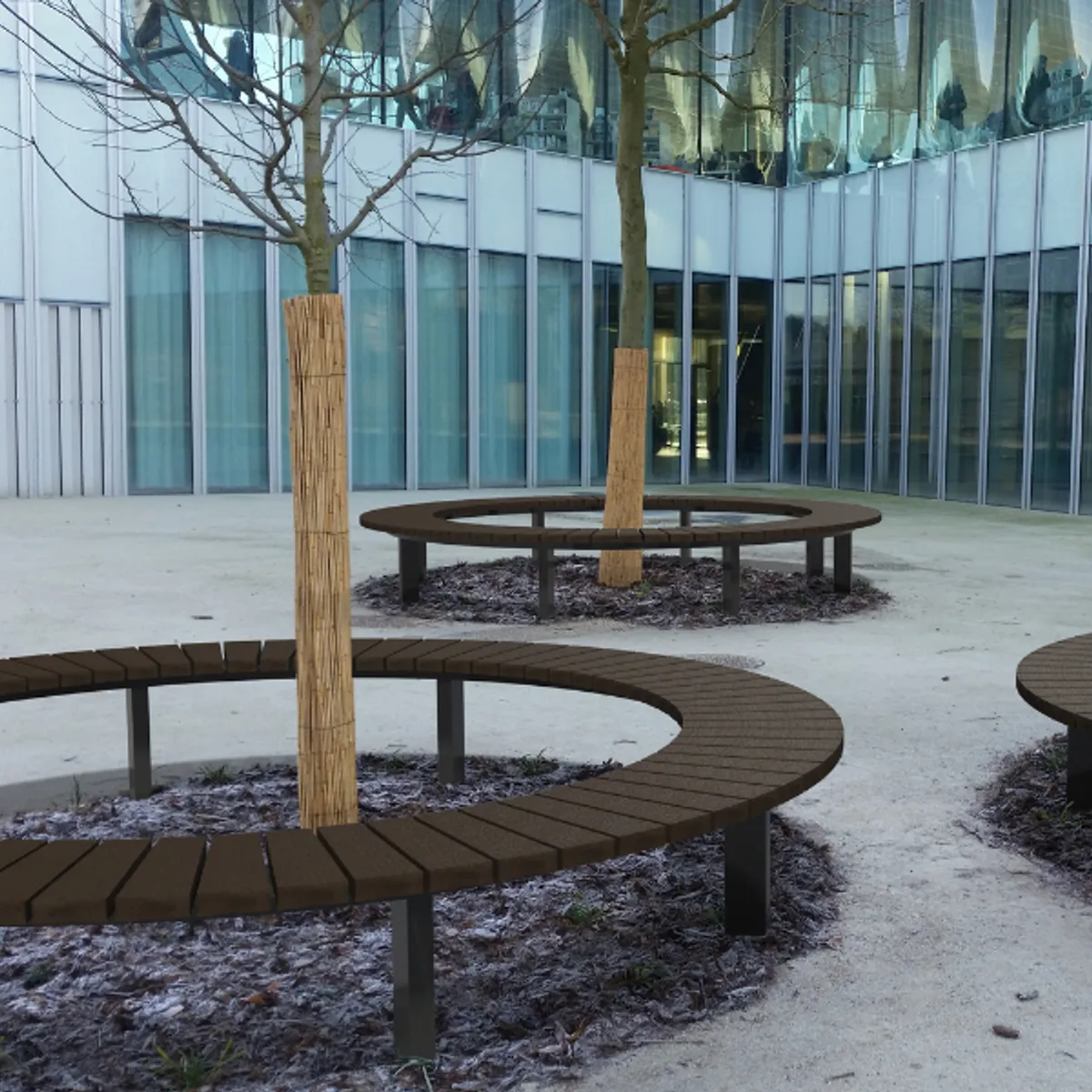 Banquette Quart de tour (Ø3m)- en plastique recyclé