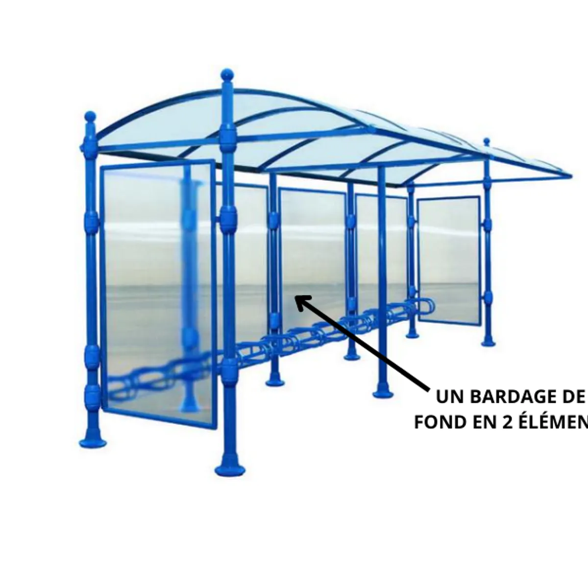 1 Bardage de fond en 2 éléments