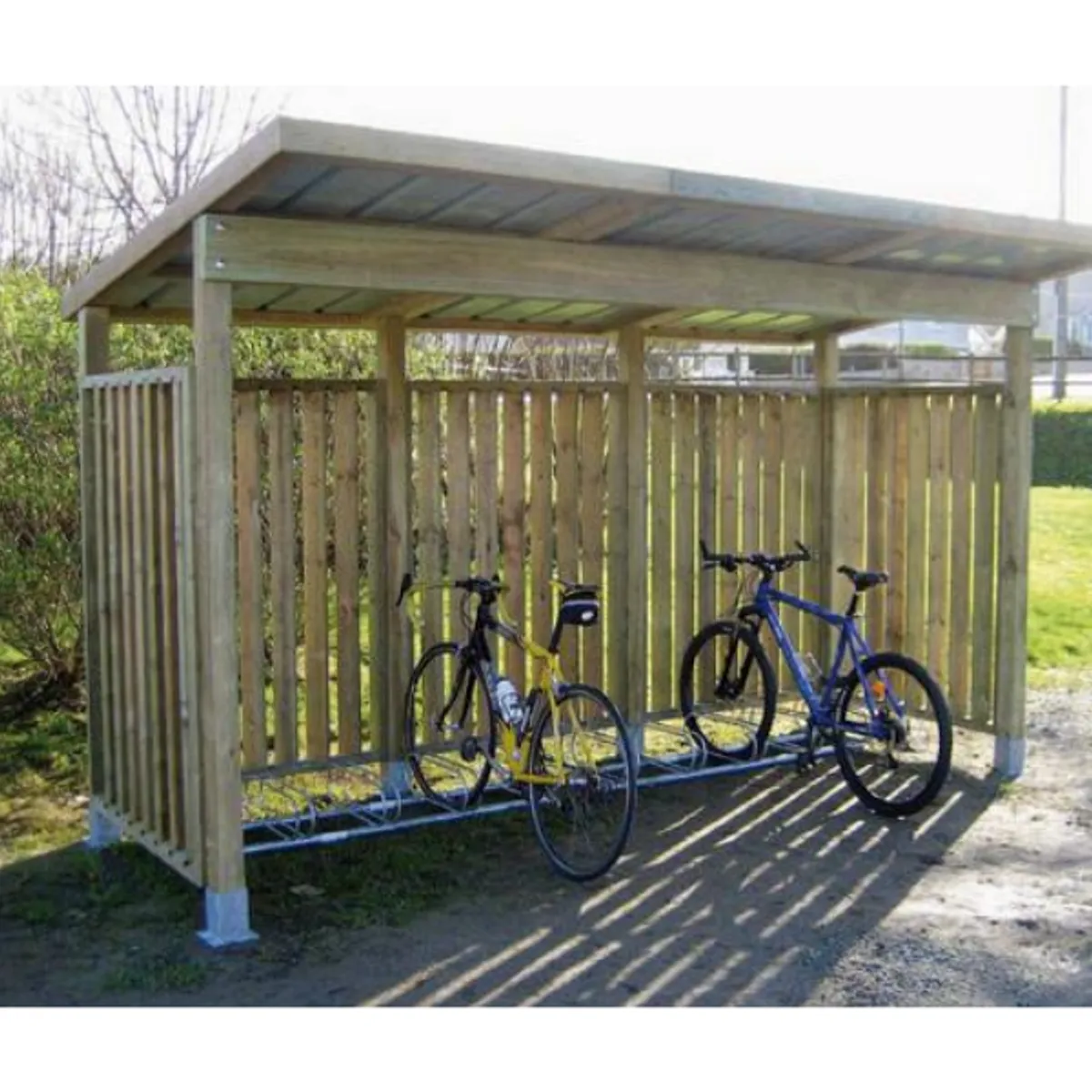 Support cycles 5 places pour Abri CLAIR BOIS