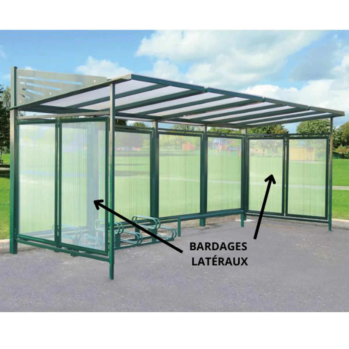 Bardages Latéraux pour Abri Cycles Convivial