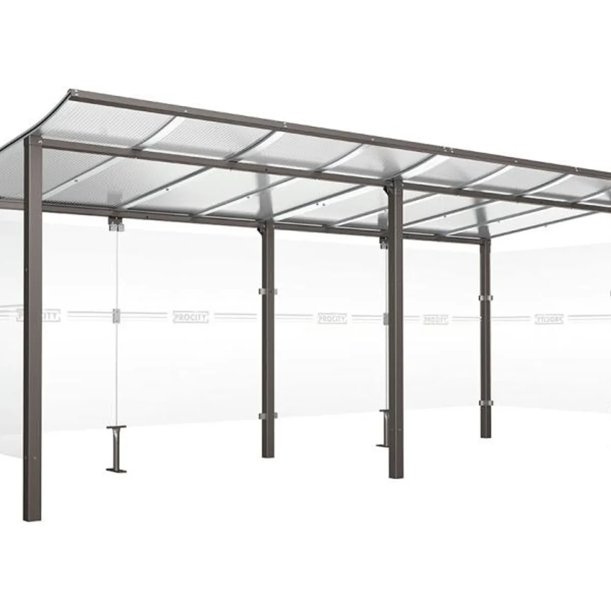 Abri vélos MODULO - Module double -