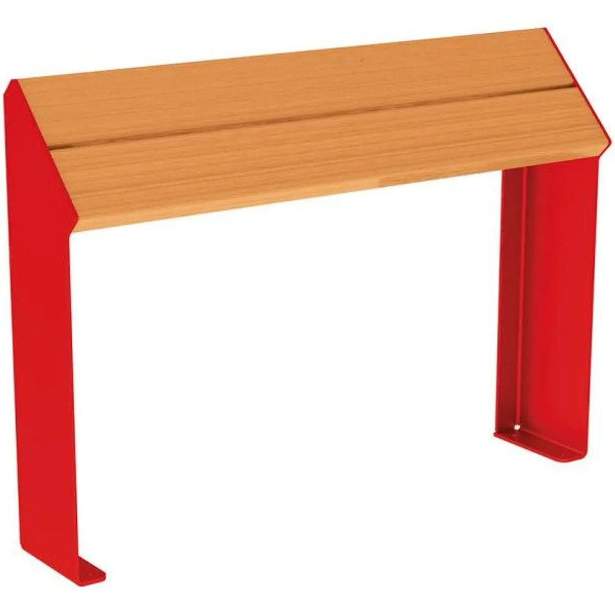 Assis debout KUB acier/bois