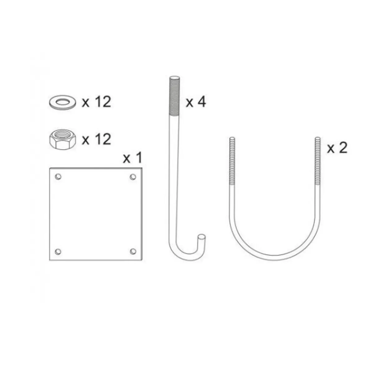 Kit de Pose Barrière Tournante 3000 à 5000 + Universelle