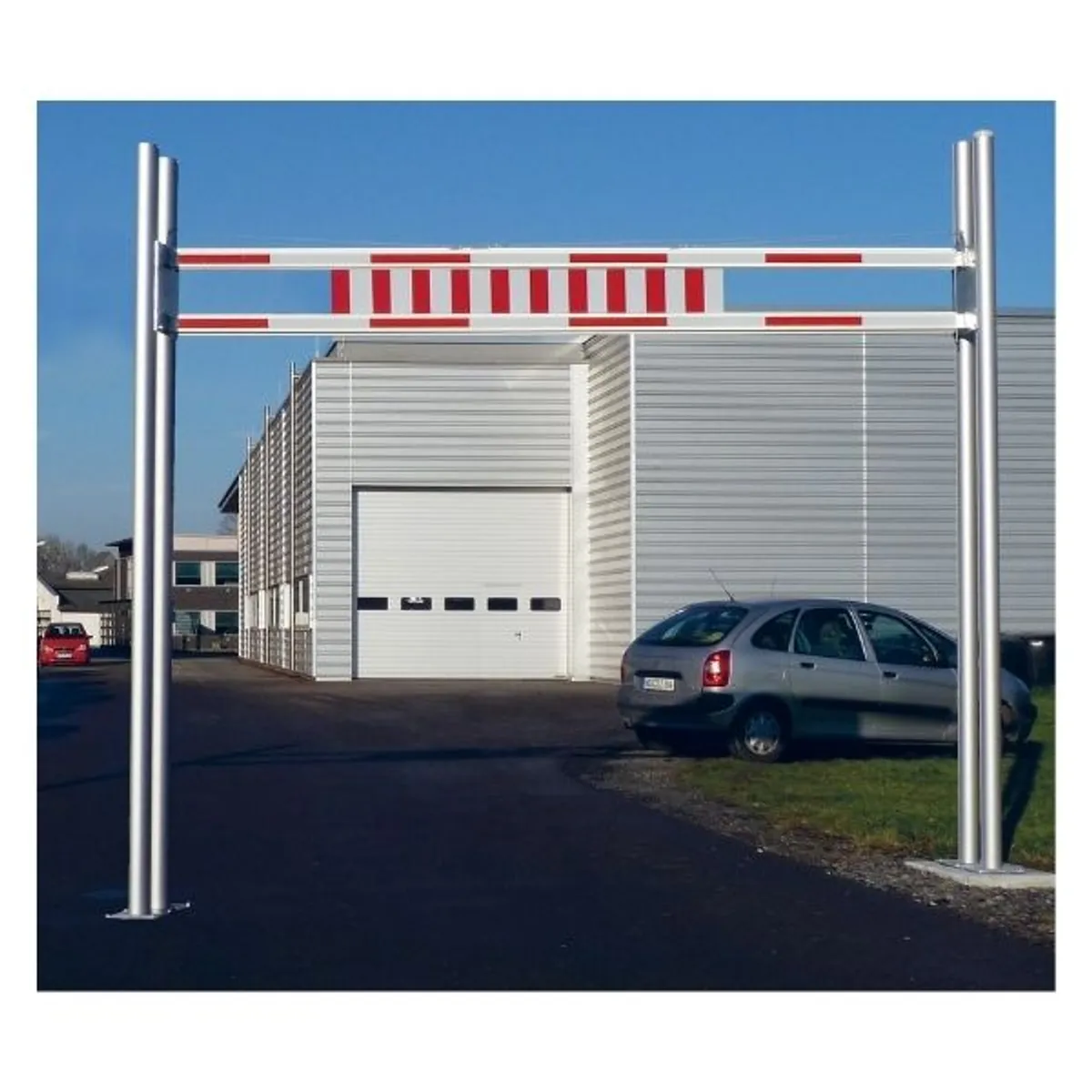 Portique haute visibilité Hauteur adaptable- grande largeurs-