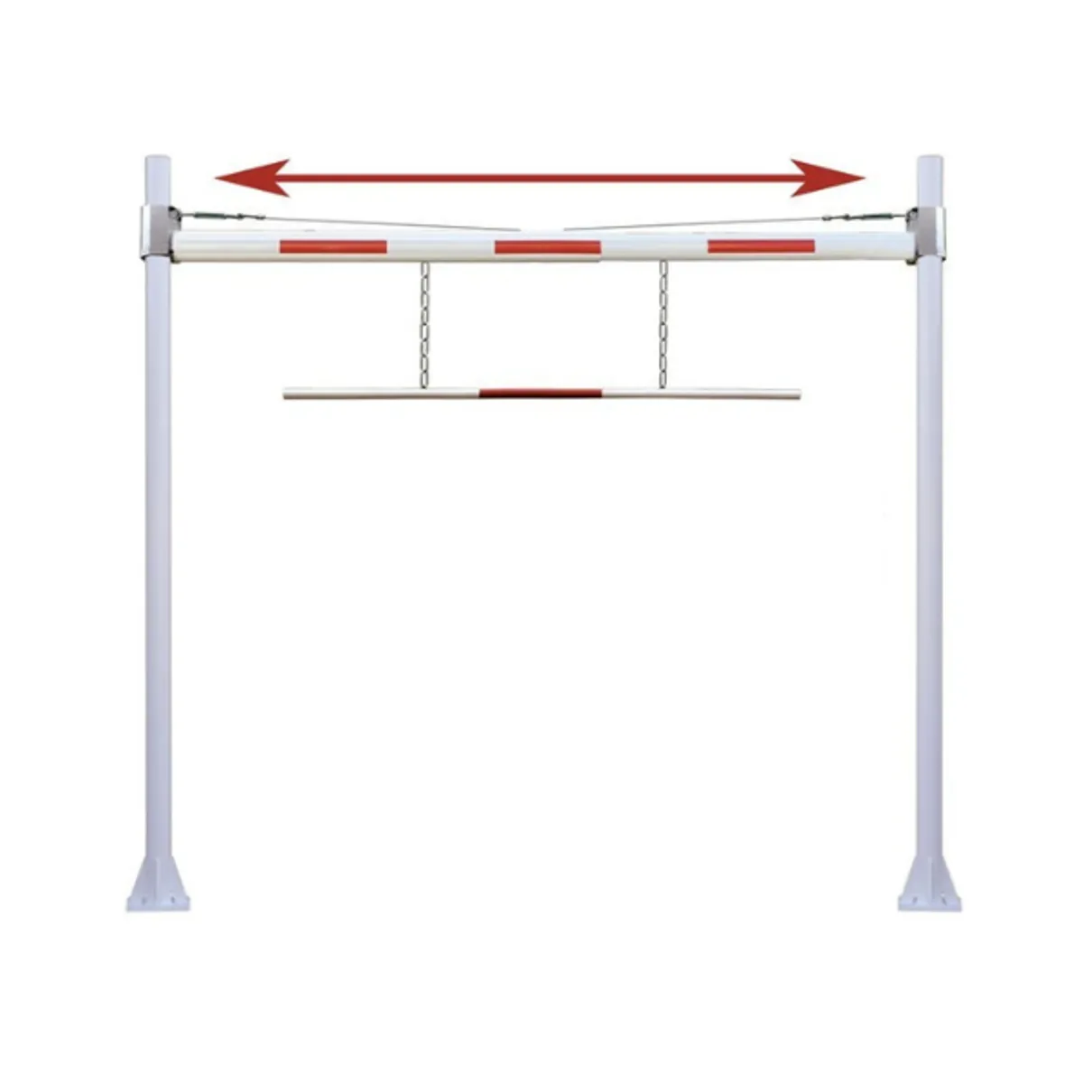 Portique fixe réglable en haut. de 1.90 à 3.80 mètres et largeur de