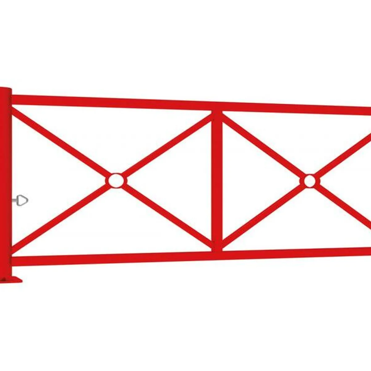 Barrière tournante décorative