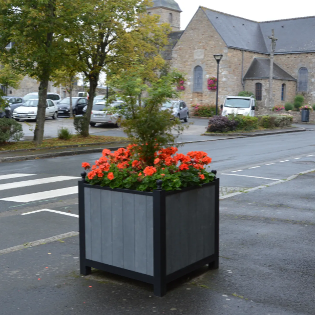 Bac ORANGERAIE Acier/plastique recyclé - sur mesure
