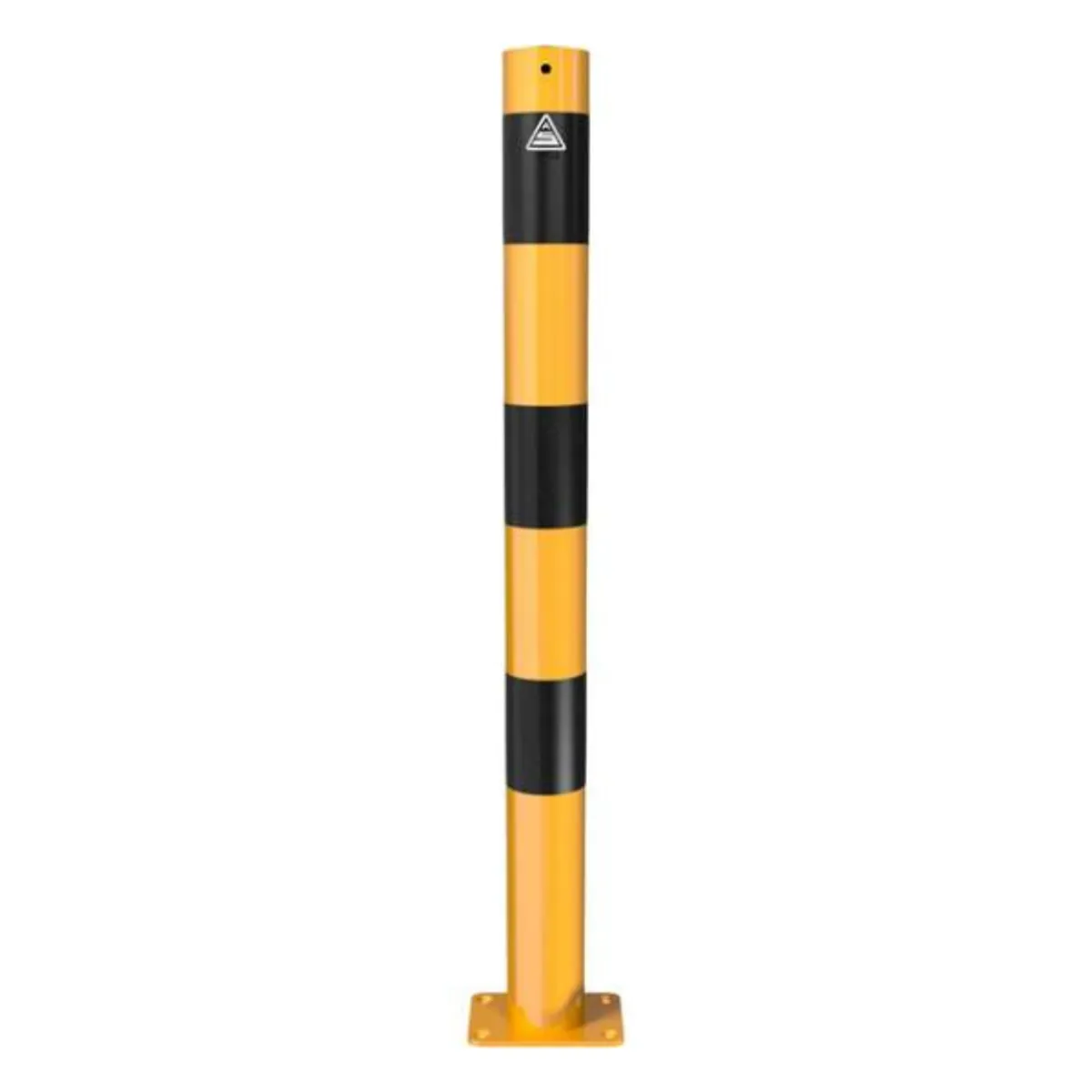 Poteau Acier Ø 76 mm Jaune/Noir