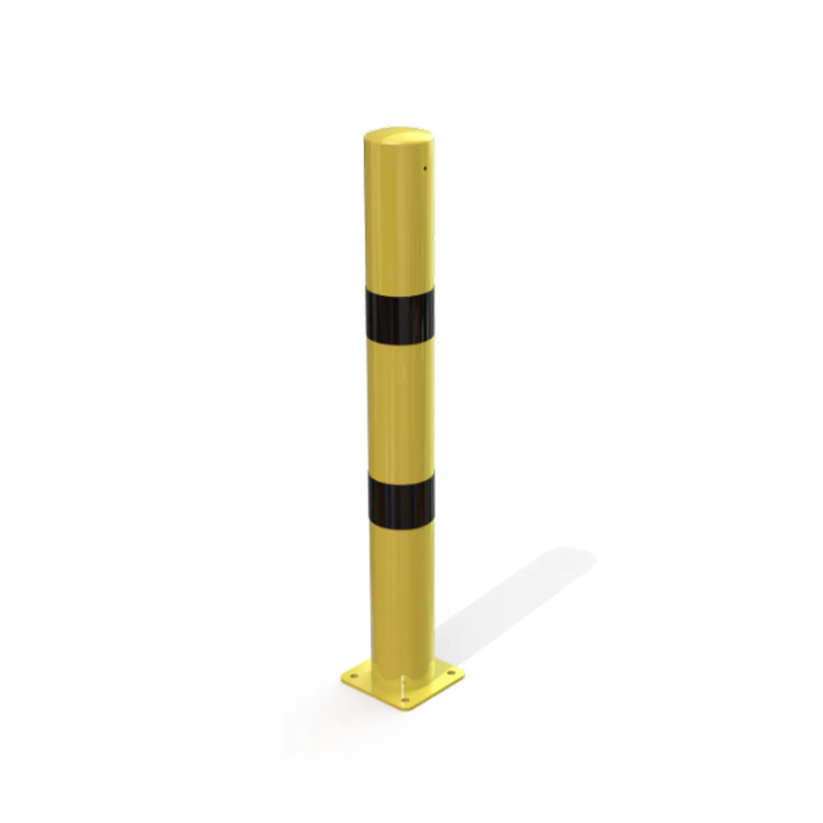 Potelet de protection jaune et noir Ø102mm