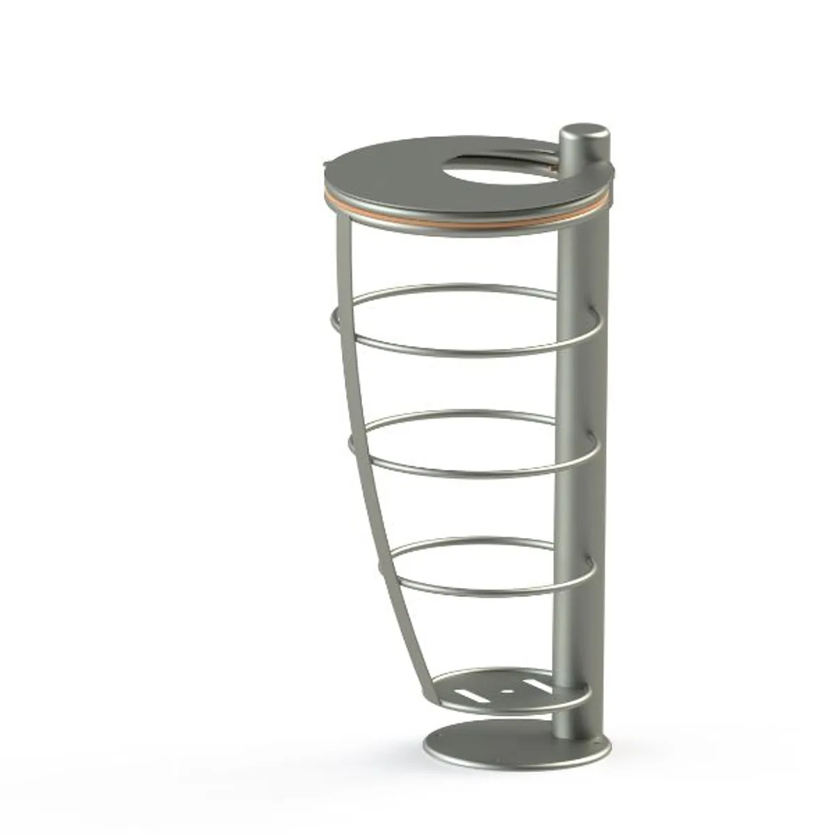 Support Sac STREET - avec couvercle passe-détritus