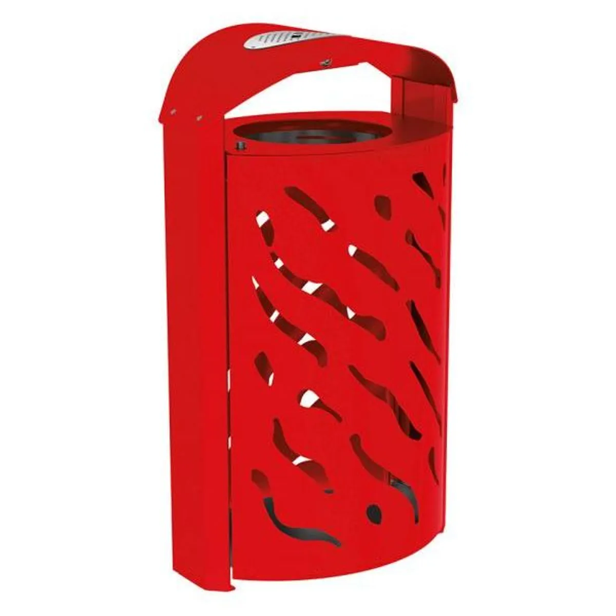 Corbeille Millenium grande capacité (120L) - Cendrier