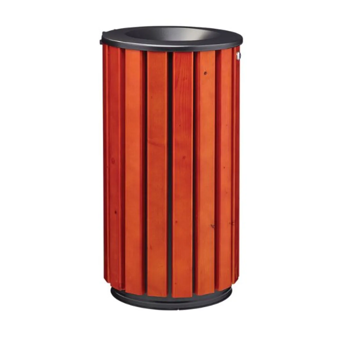 Corbeille ZENO - 80 Litres - avec couvercle ouvert avec limitateur