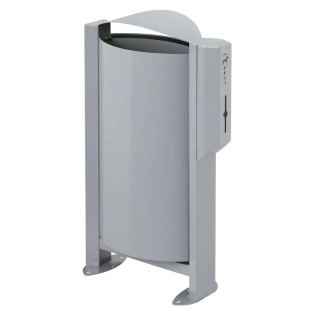 Corbeille ARKEA 60L- avec distributeurs de sacs-gants canins-