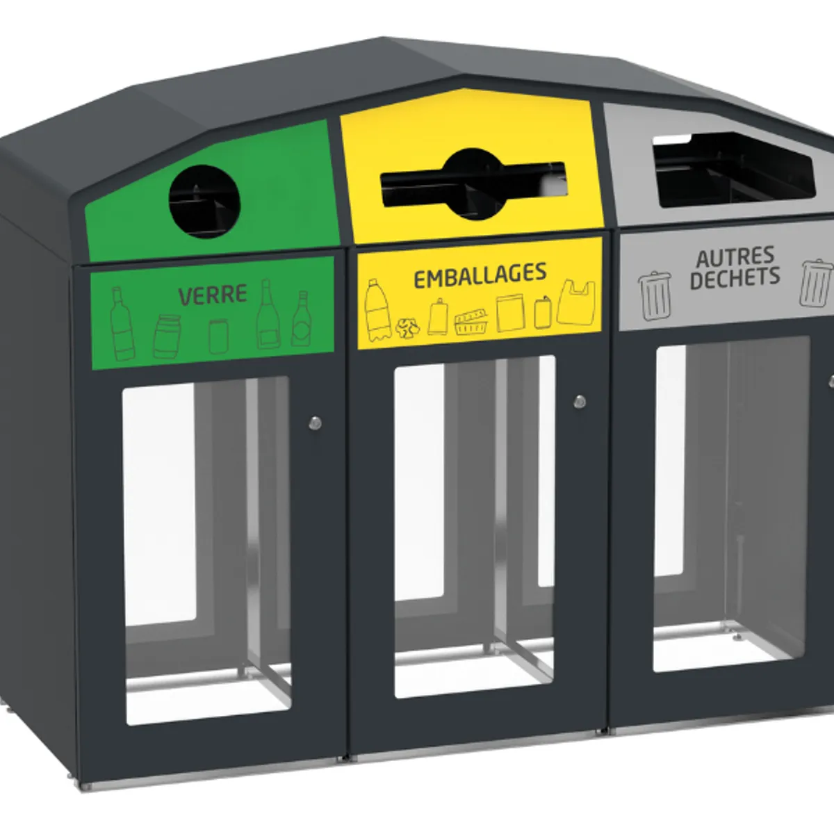 Point de Tri Urbain- Vigipirate- Tri-flux