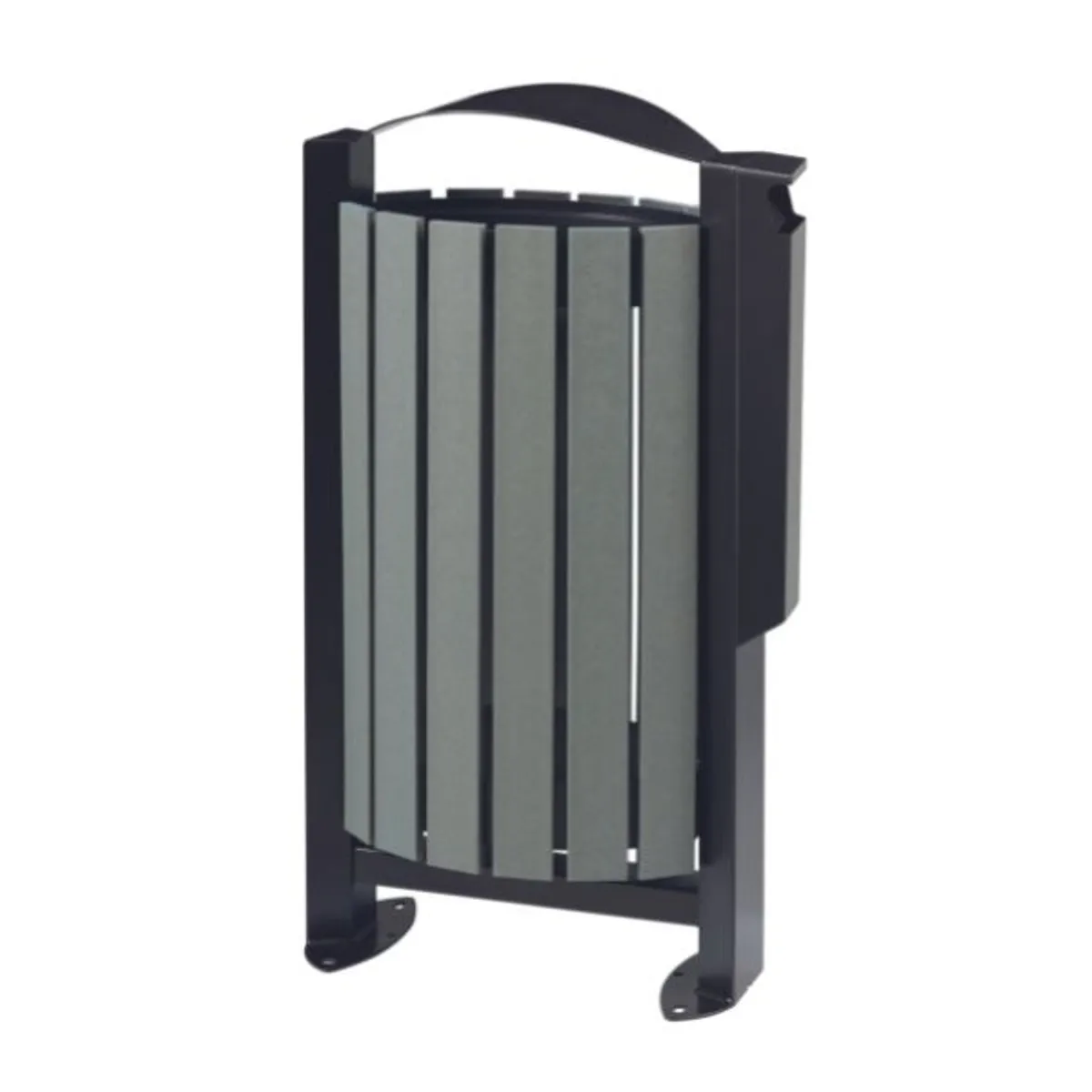 Corbeille ARKEA ETIK 60 litres avec cendrier 3 litres (1500 mégots)