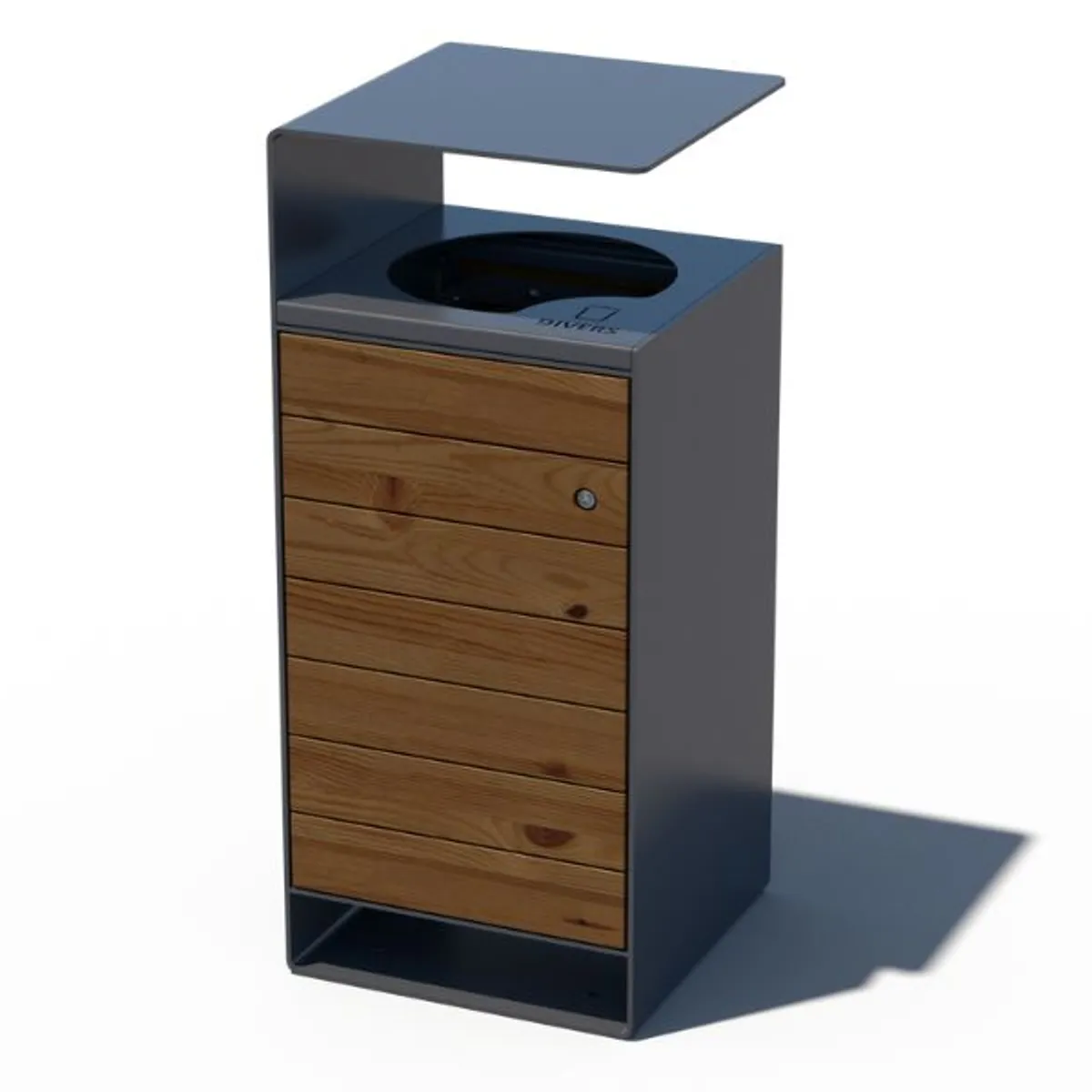 Corbeille Selekt bois déchets divers - Epicéa THT