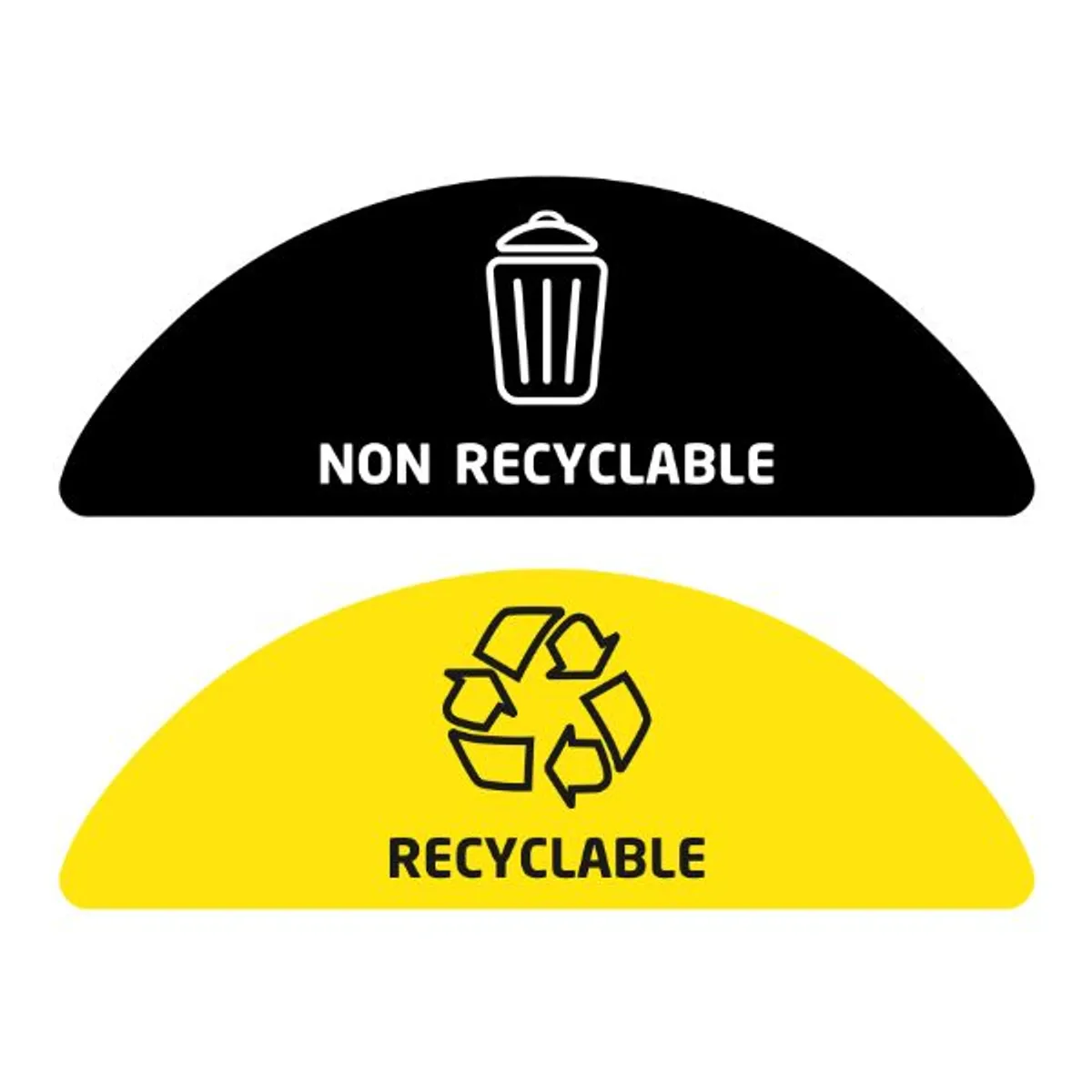 Planche de 2 stickers pour corbeille Tulipe bi-flux