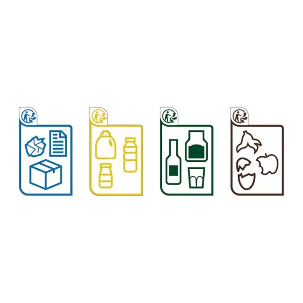 kit de 4 autocollants pédagogiques