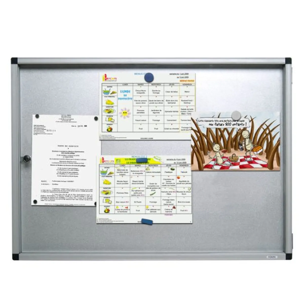 Vitrine d'affichage extérieur à porte ouvrante